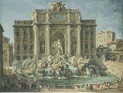 Giovanni Paolo Pannini Fountain of Trevi, Rome oil painting reproduction